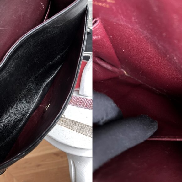 Authentic Chanel Double Flap Classic Medium Lambskin Black Shoulder Bag B0820 - Picture 15 of 16